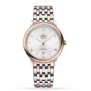 Omega De Ville Prestige 39.5mm Automatic Silver Dial - Stainless Steel & Rose Gold