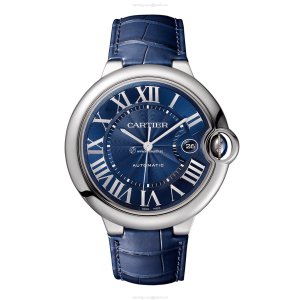 Cartier Ballon Bleu de Cartier 42mm Steel Automatic Blue Watch | WSBB0027