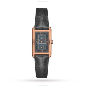 Longines Dolce Vita L55128752 | 18ct Rose Gold Quartz Watch | Black Dial
