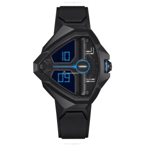 Hamilton Ventura H24624330 Quartz Watch - Black Dial - Stainless Steel & PVD Black