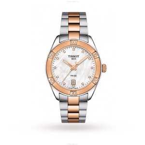 Tissot T-Classic Ladies Watch - 36mm Mother of Pearl Dial & Diamond Markers