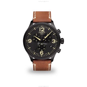 Tissot T-Sport Chrono XL Black Dial 45mm Quartz Watch - Stainless Steel & PVD