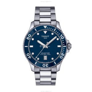 Tissot T-Sport Seastar 40mm Blue Dial Quartz Watch - Stainless Steel