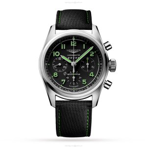 Longines Spirit L38291532 Titanium Automatic Black - 42mm Pilot Watch