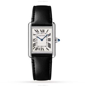 Cartier Tank Must WSTA0059 | Solar Powered Steel Watch | Silver Dial