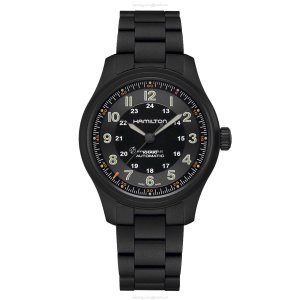 Hamilton Khaki Field Titanium Automatic - 42mm Black PVD Watch | H70665130