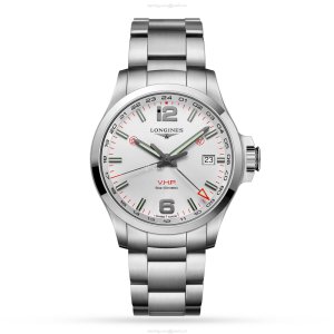 Longines Conquest L37284766 | 43mm Stainless Steel | Quartz Silver Watch