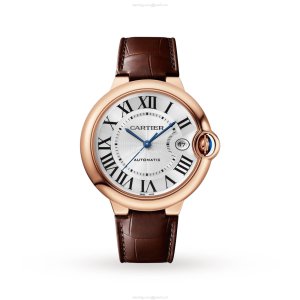 Cartier Ballon Bleu de Cartier 40mm Rose Gold Automatic Watch - Silver Dial
