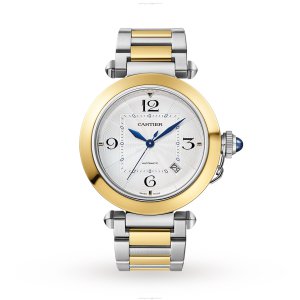 Cartier Pasha de Cartier W2PA0009 - 41mm Automatic Silver Dial - Steel & Gold