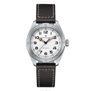 Hamilton Khaki Field H70315510 Automatic Watch - 41mm Stainless Steel - White Dial