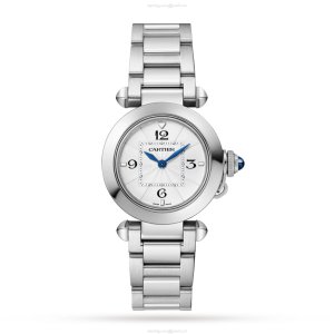 Cartier Pasha de Cartier WSPA0021 | 30mm Steel Silver Dial | Quartz Watch