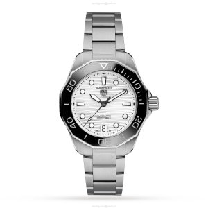 TAG Heuer Aquaracer Automatic Watch - 36mm Stainless Steel White Dial