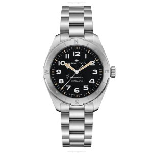 Hamilton Khaki Field H70315130 Automatic Watch - 41mm Black Dial - Stainless Steel