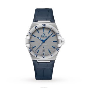 Omega Constellation Replica - 39mm Stainless Steel Grey Dial Quartz Watch