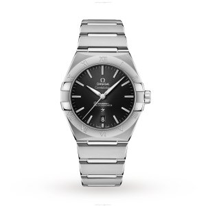 Omega Constellation Replica Watch - 39mm Stainless Steel - Quartz Black Dial