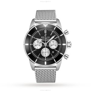 Breitling Superocean Heritage 44mm Automatic Black Dial - Stainless Steel
