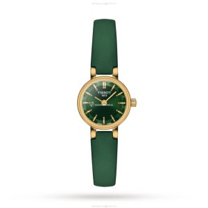 Tissot T-Lady Quartz Watch - Green Dial - Stainless Steel & Gold PVD