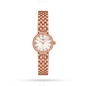 Tissot T-Lady Lovely Round 19.5mm Watch - Mother of Pearl Dial & Rose Gold