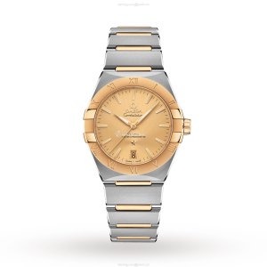 Omega Constellation Automatic Watch - 36mm Stainless Steel & 18ct Gold - Yellow Dial