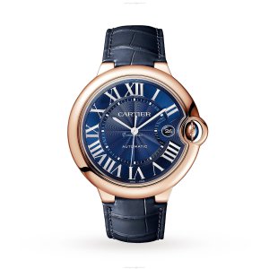 Cartier Ballon Bleu de Cartier 42mm Rose Gold Automatic Blue Watch