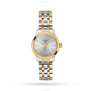 Tissot T-Classic Silver Dial Quartz Watch for Women - 28mm Stainless Steel