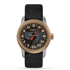 Montblanc 1858 126007 Automatic Watch - 41mm Stainless Steel - Black Dial