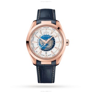 Omega Aquaterra 43mm Automatic Silver Dial - 18ct Rose Gold Replica Watch