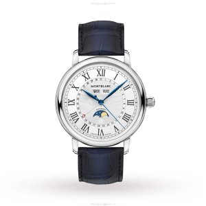 Montblanc 119955 Stainless Steel Automatic Watch - 42mm White Dial