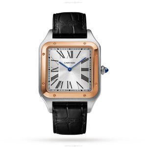 Cartier Santos-Dumont W2SA0017 | Steel & Rose Gold | 34mm Manual Winding