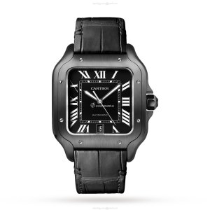 Cartier Santos de Cartier WSSA0039 - 40mm Steel Automatic Black Watch