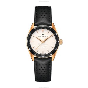 Hamilton Jazzmaster H36225770 Automatic Watch - 38mm White Dial - Stainless Steel & PVD