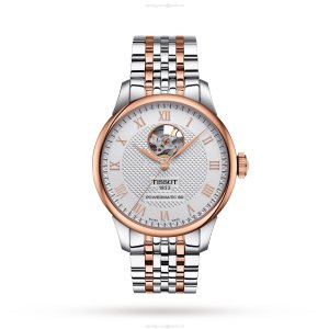 Tissot T-Classic Le Locle Automatic Watch - 39mm Silver Dial & Rose Gold