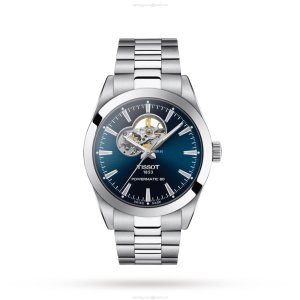 Tissot T-Classic Automatic Blue Dial Watch - 40mm Stainless Steel