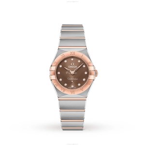 Omega Constellation Replica | 25mm Brown Dial | Stainless Steel Quartz Watch