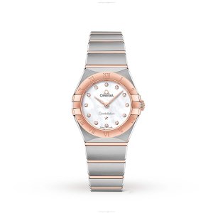 Omega Constellation Replica - 25mm Stainless Steel Quartz Watch - Mother of Pearl Dial