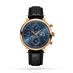 IWC Portofino IW391035 Rose Gold Automatic Blue Replica Watch | 42mm