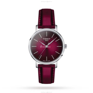 Tissot T-Classic T1432101733100 | 34mm Stainless Steel | Red Dial | Quartz
