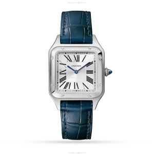 Cartier Santos-Dumont WSSA0023 | 27mm Steel Quartz Watch - Silver Dial