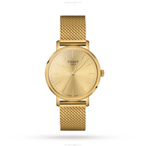 Tissot T-Classic Gold Watch for Women | 34mm Stainless Steel & Gold | Quartz
