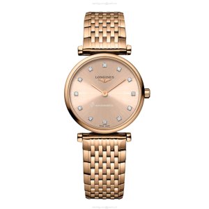 Longines La Grande Classique L42091908 | 24mm Gold Dial | Diamond Dots