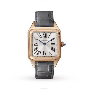 Cartier Santos-Dumont WGSA0021 - Rose Gold 31mm Quartz Watch | Silver Dial