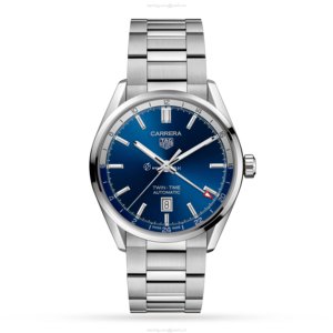 TAG Heuer Carrera WBN201A.BA0640 - 41mm Blue Automatic GMT Watch