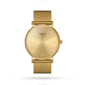 Tissot T-Classic Gold Dial Quartz Watch - 40mm Stainless Steel