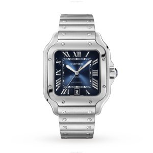Cartier Santos de Cartier WSSA0030 - 40mm Steel Automatic Blue Watch