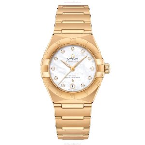 Omega Constellation 29mm 18ct Yellow Gold Automatic White Dial Replica