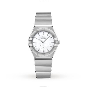 Omega Constellation Replica - 28mm Stainless Steel Quartz Watch - Mother of Pearl Dial