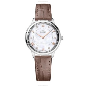 Omega De Ville Prestige 30mm Stainless Steel White Dial Quartz Watch