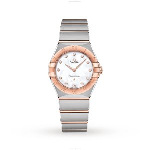 Omega Constellation Replica - 28mm Stainless Steel Quartz Watch - Mother of Pearl Dial