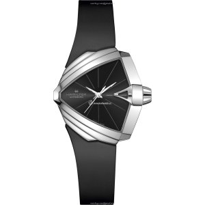Hamilton Ventura H24105330 Automatic Watch - 38mm Stainless Steel - Black Dial