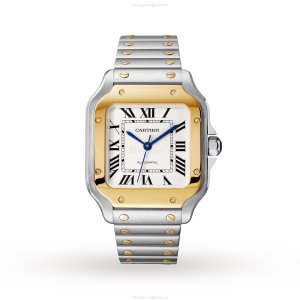 Cartier Santos de Cartier W2SA0016 | 35mm Steel & Yellow Gold Automatic Watch